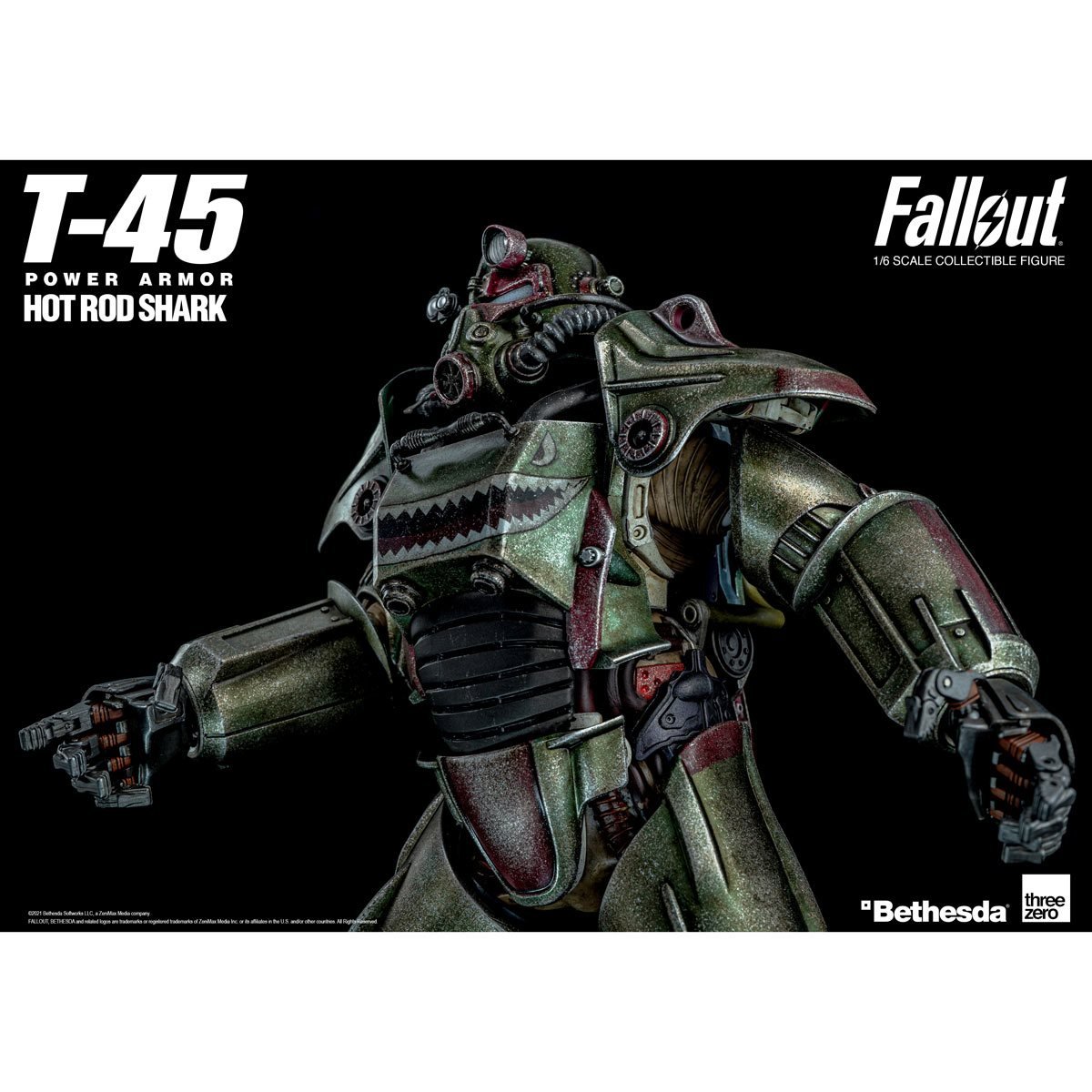TH3Z03090 - Fallout T-45 1:6 Scale Hot Rod Shark Power Armor Pack