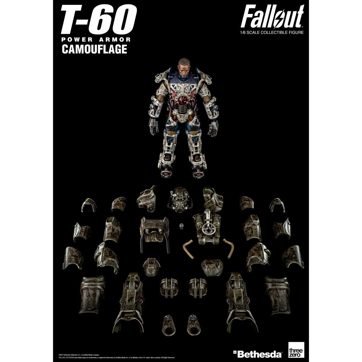 TH3Z0178 – Fallout T-60 Camouflage Power Armor 1:6 Scale