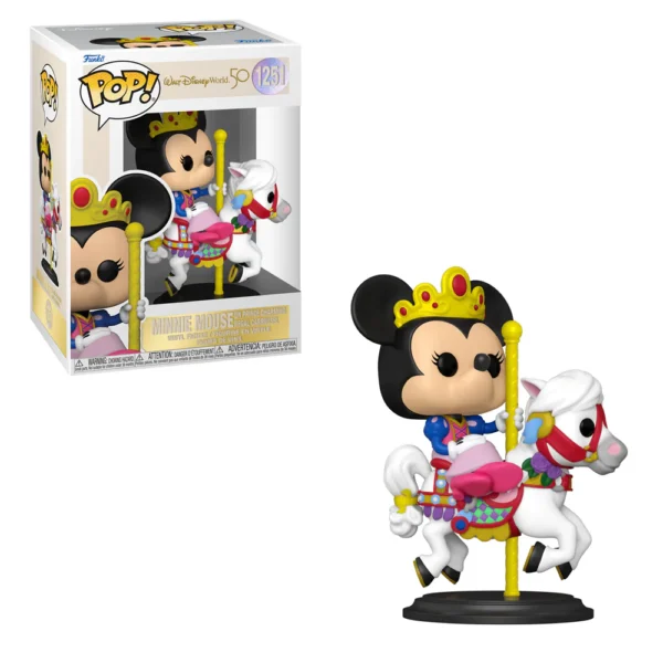 Walt Disney World 50th Anniversary Minnie Mouse on Prince Charming Regal Carrousel Pop! Vinyl Figure