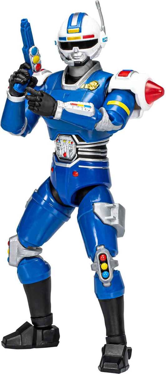 Power Rangers Lightning Collection Turbo Blue Senturion Deluxe 6-Inch Action Figure