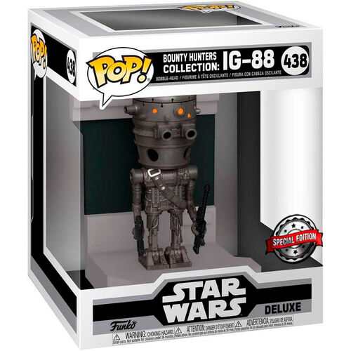 Funko Bounty Hunter POP! Star Wars IG-88 Exclusive Deluxe Vinyl Figure [Metallic]