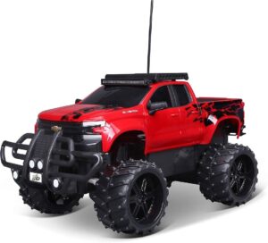 MAI82706-Maisto R/C 1/16 Off Road 2019 Chevrolet Silverado – Red