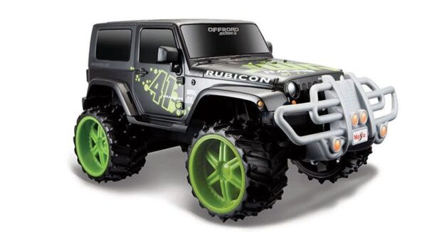 MAI82704-Maisto R/C 1/16 Off-Road Jeep Wrangler Rubicon – Black