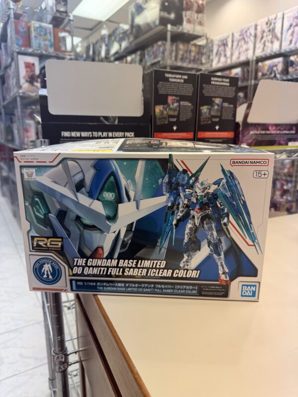 4573102555700-RG  1/144 The Gundam Base Limited 00 QAN[T] Full Saber [Clear Color]