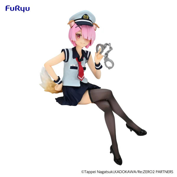 04782104-1ABD-11EE-869C-7DDE71DC2DAF-L Re:ZERO -Starting Life in Another World- Noodle Stopper Figure -Ram Police Officer Cap with Dog Ears