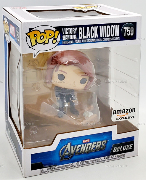 Funko POP Marvel Avengers Victory Shawarma Black Widow 759 Bobble Head Figure