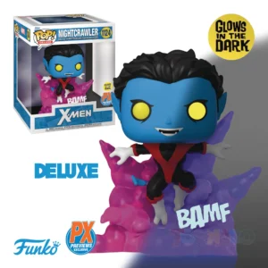 66519-X-Men-Nightcrawler_Glow-In-The-Dark_PreviewsExclusiveDeluxe_1024x1024 Funko Pop! Marvel #1124 - X-Men - Nightcrawler (Glow-In-The-Dark) PX Deluxe Vinyl Figure (66519)