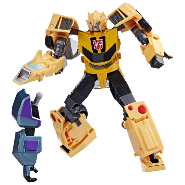 Transformers Earthspark Bumblebee Deluxe Action Figure [Build Dr. Meridian "Mandroid" Piece!]