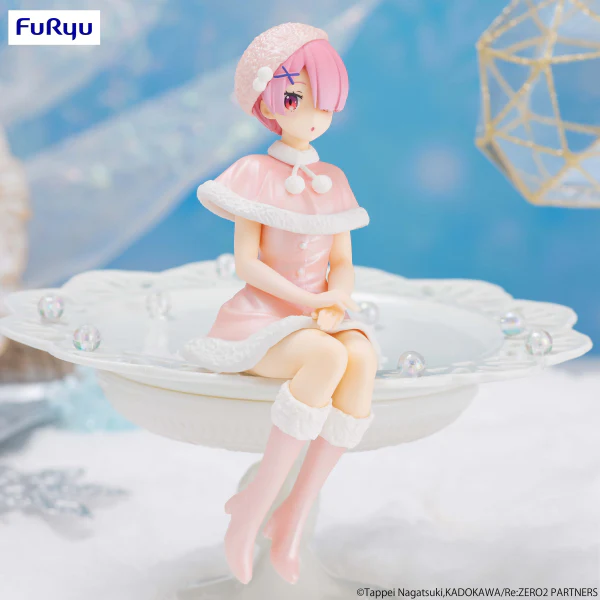 Re:ZERO -Starting Life in Another World-　Noodle Stopper Figure -Ram Snow Princess Pearl Color ver.