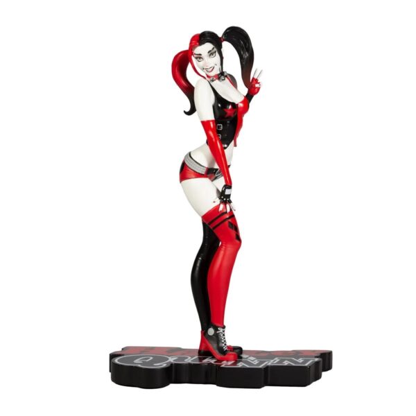MF30130-Harley Quinn Red, White, and Black Harley Quinn by J. Scott Campbell Statue