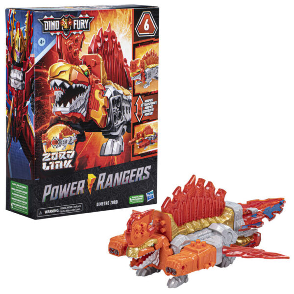 Power Rangers Dino Fury Transforming Dimetro Zord Action Figure