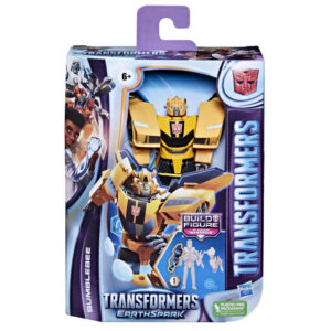 Transformers Earthspark Bumblebee Deluxe Action Figure [Build Dr. Meridian "Mandroid" Piece!]
